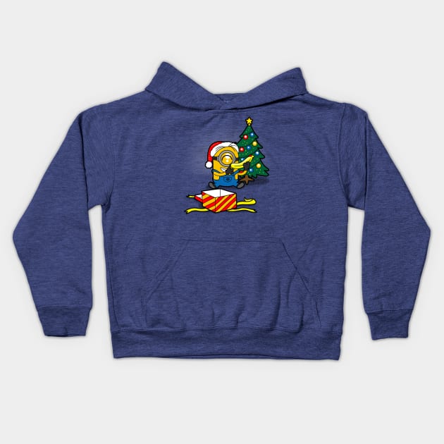 All I Want For Christmas Is A Banana Funny Cute Christmas Cartoon Kids Hoodie by BoggsNicolas